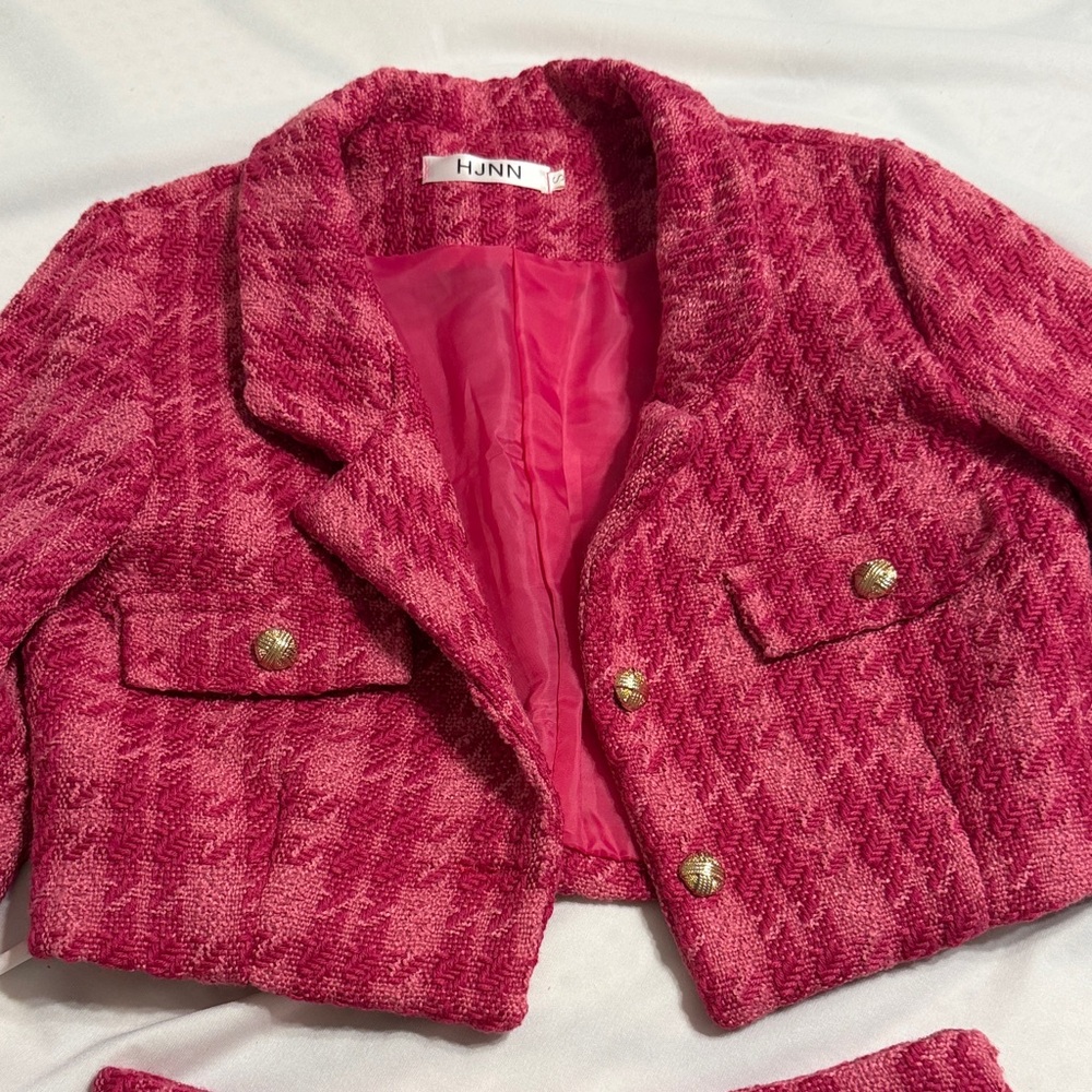Pink Plaid Women's outfit - Picture 3 of 3